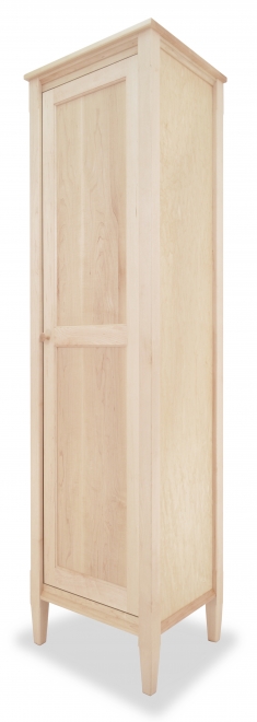 Bookcase Mirrored Door Shaker Maple angle