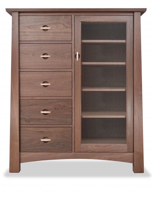 Sweater Chest With Glass Doors, Dresser With Glass Front