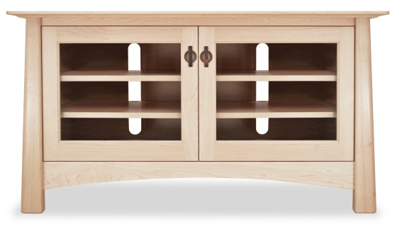 Harvestmoon TV Console 1 with Glass Doors Maple