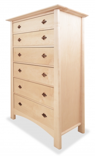 Chest 6 Drawer Harvestmoon maple angle 2