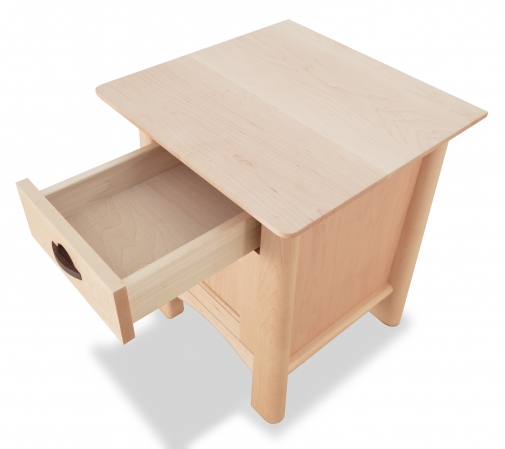 Nightstand Harvestmoon Maple with drawer open