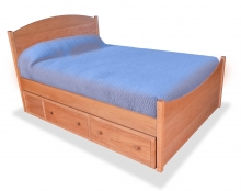 Shaker Bed with Vanity Storage