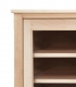 TV Console 1 with Glass Doors Shaker Maple detail 1